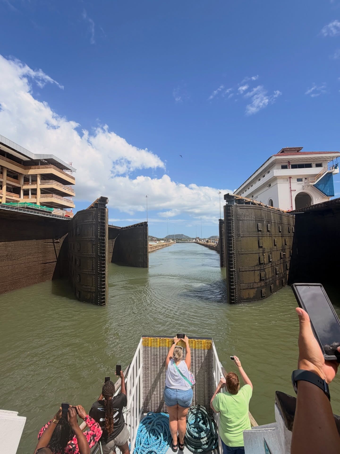 Besucherfoto einer Panamakanal-Tour